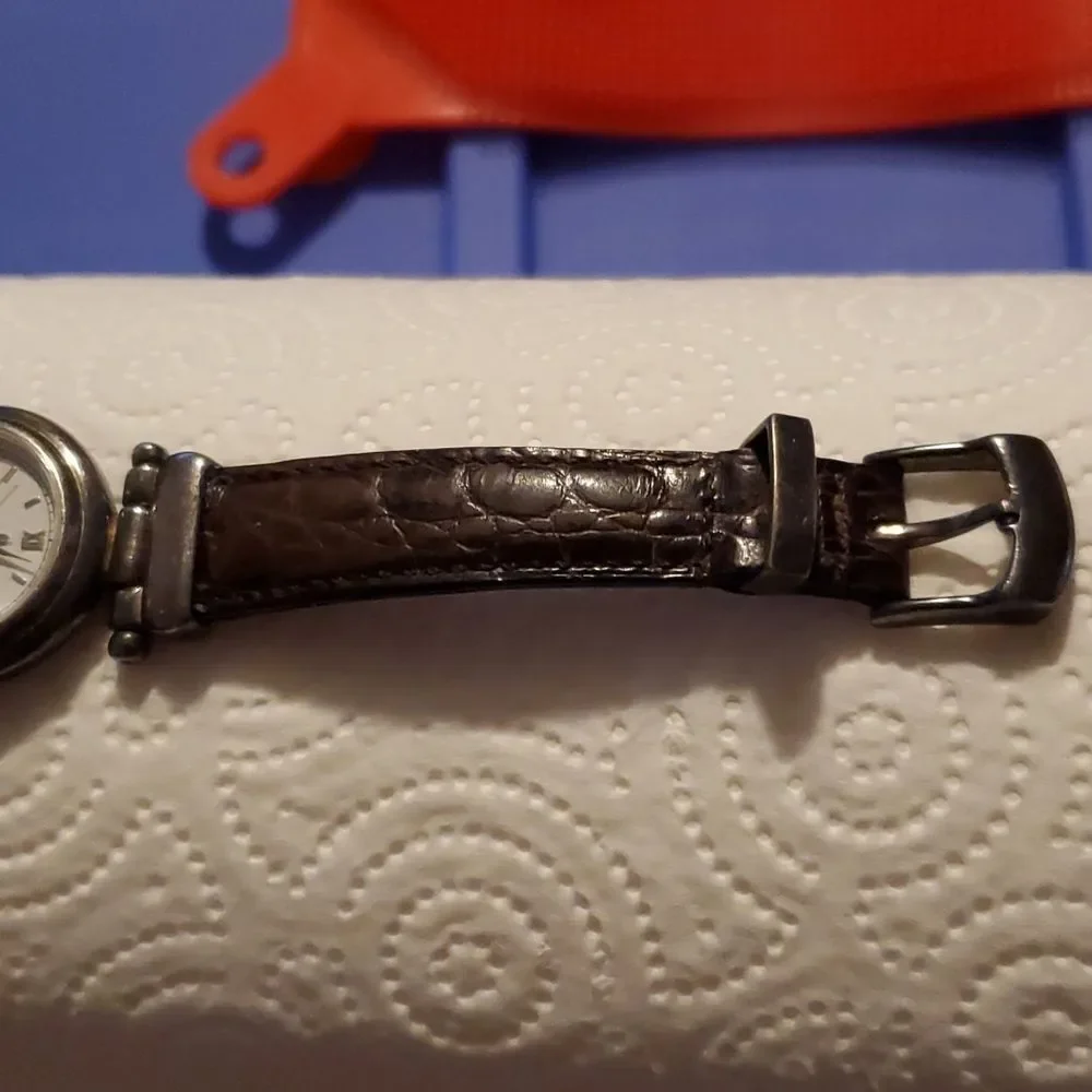 Vintage Ecclissi 925 Sterling Silver Ladies Watch Date Function 116 New Battery‎
